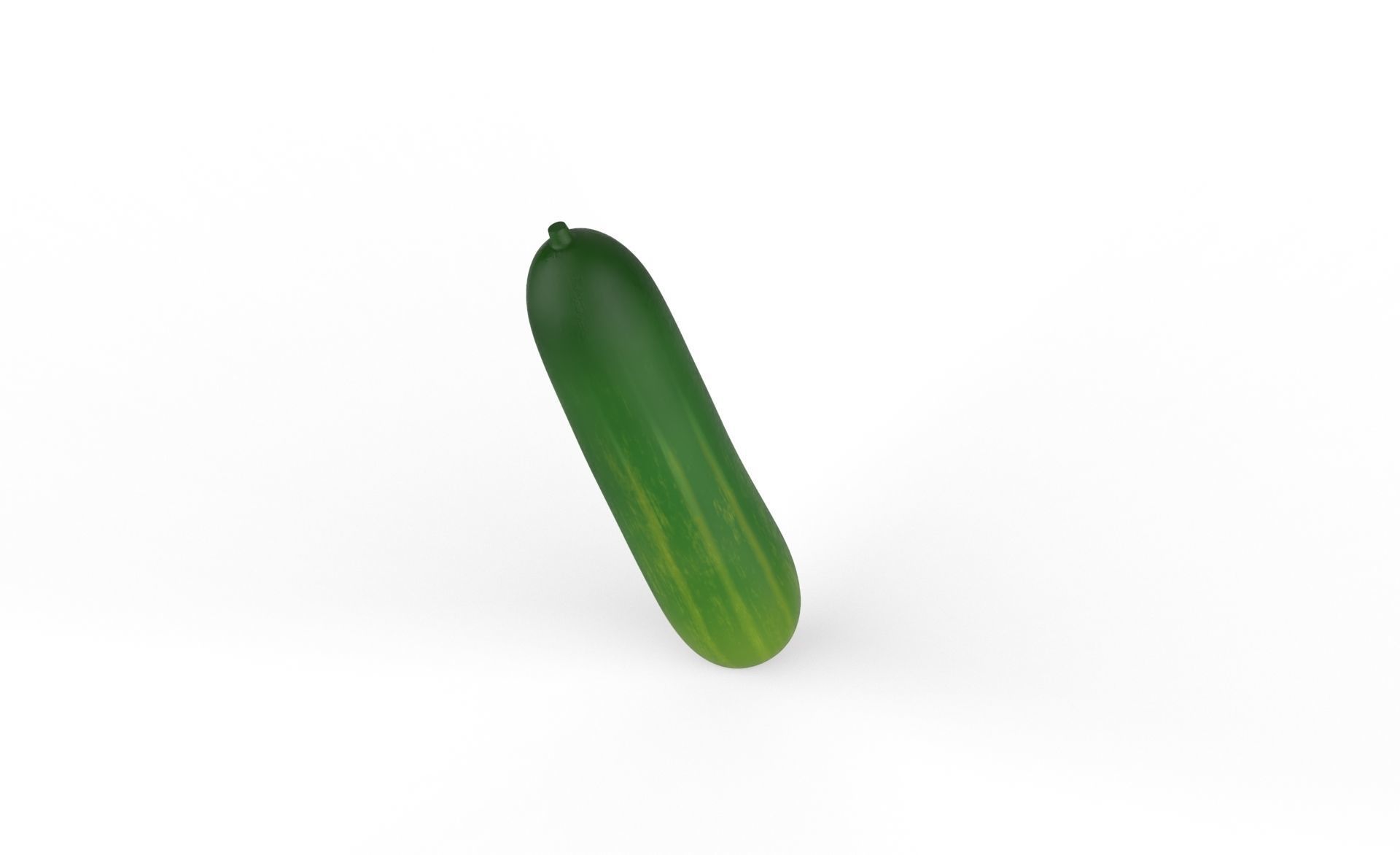 Prop29 Cucumber Fruit Low-poly 3D model_1