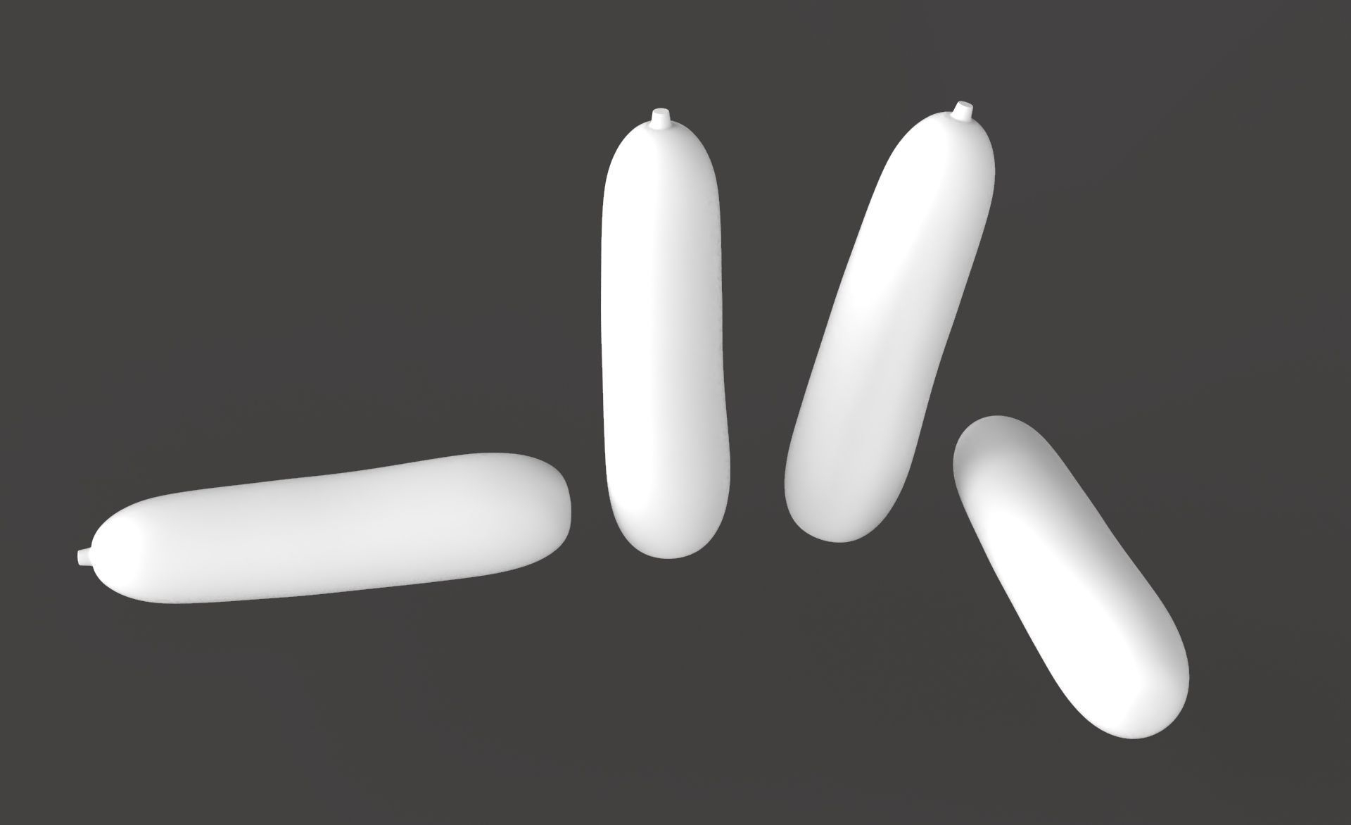 Prop29 Cucumber Fruit Low-poly 3D model_11