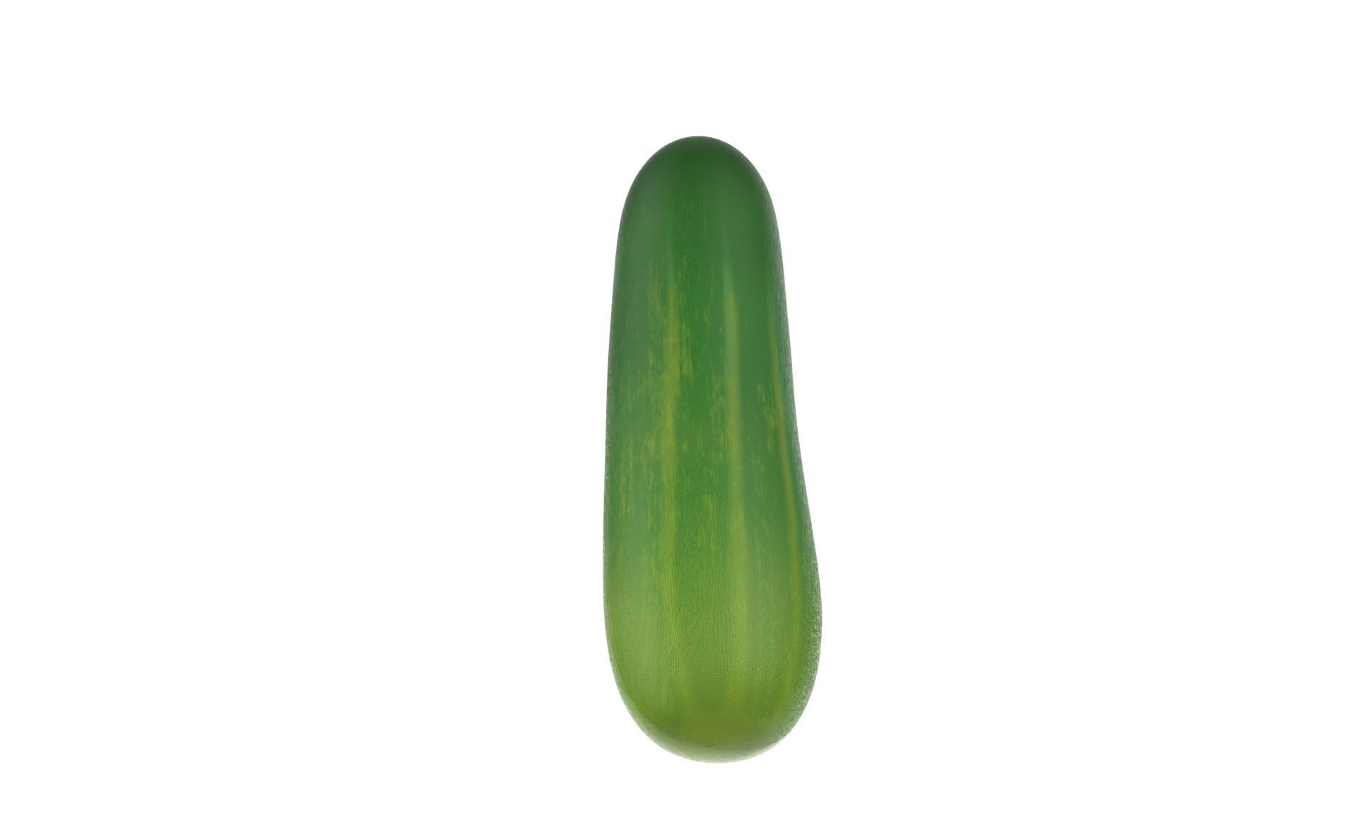 Prop29 Cucumber Fruit Low-poly 3D model_4