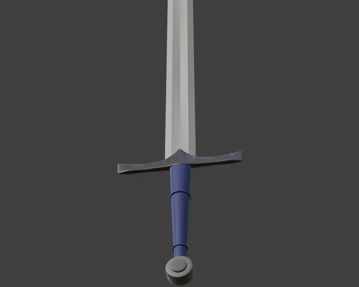 Dark Souls Longsword - Game Ready Low-poly 3D model_0
