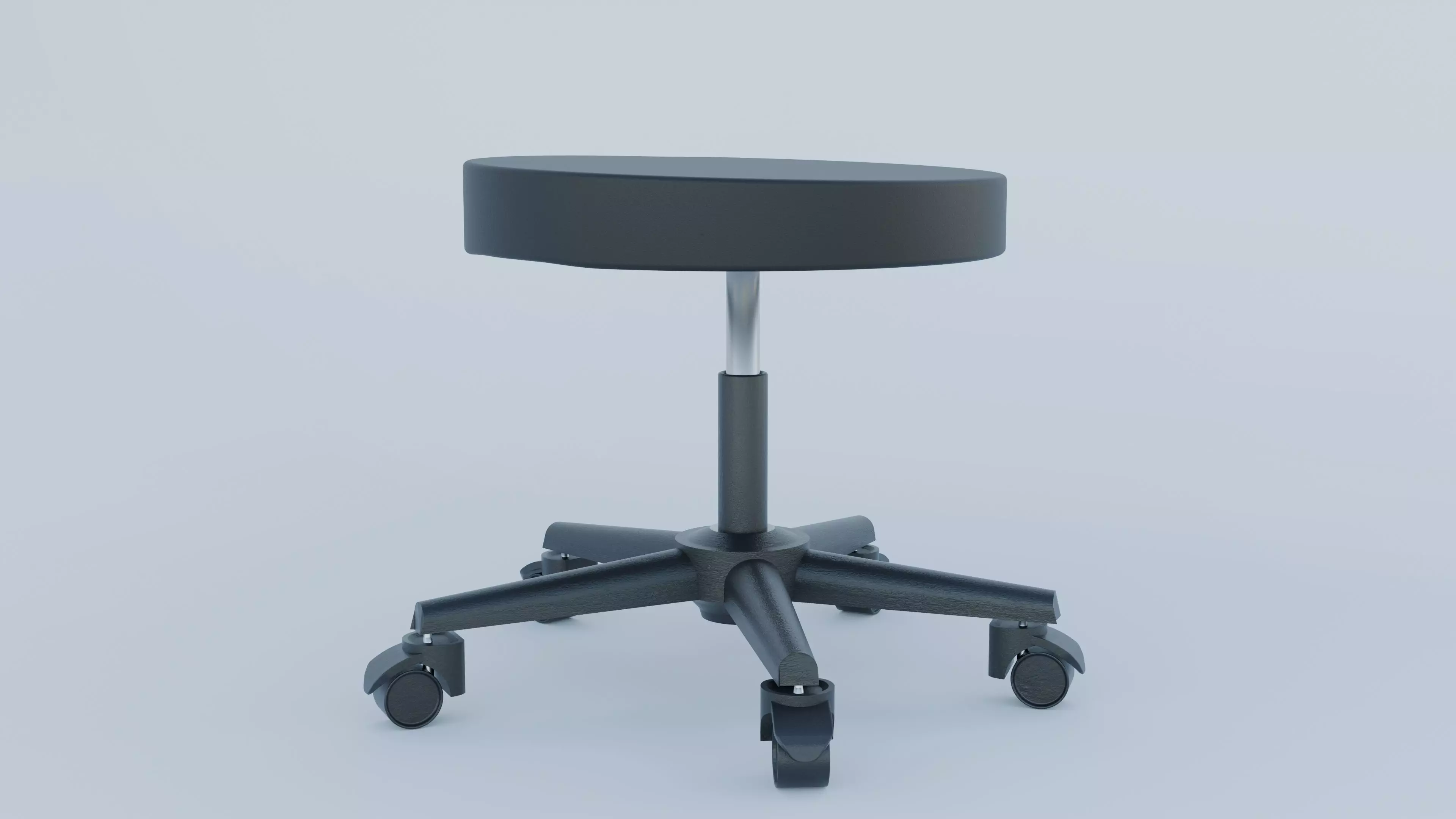 Office Stool Free 3D model_0