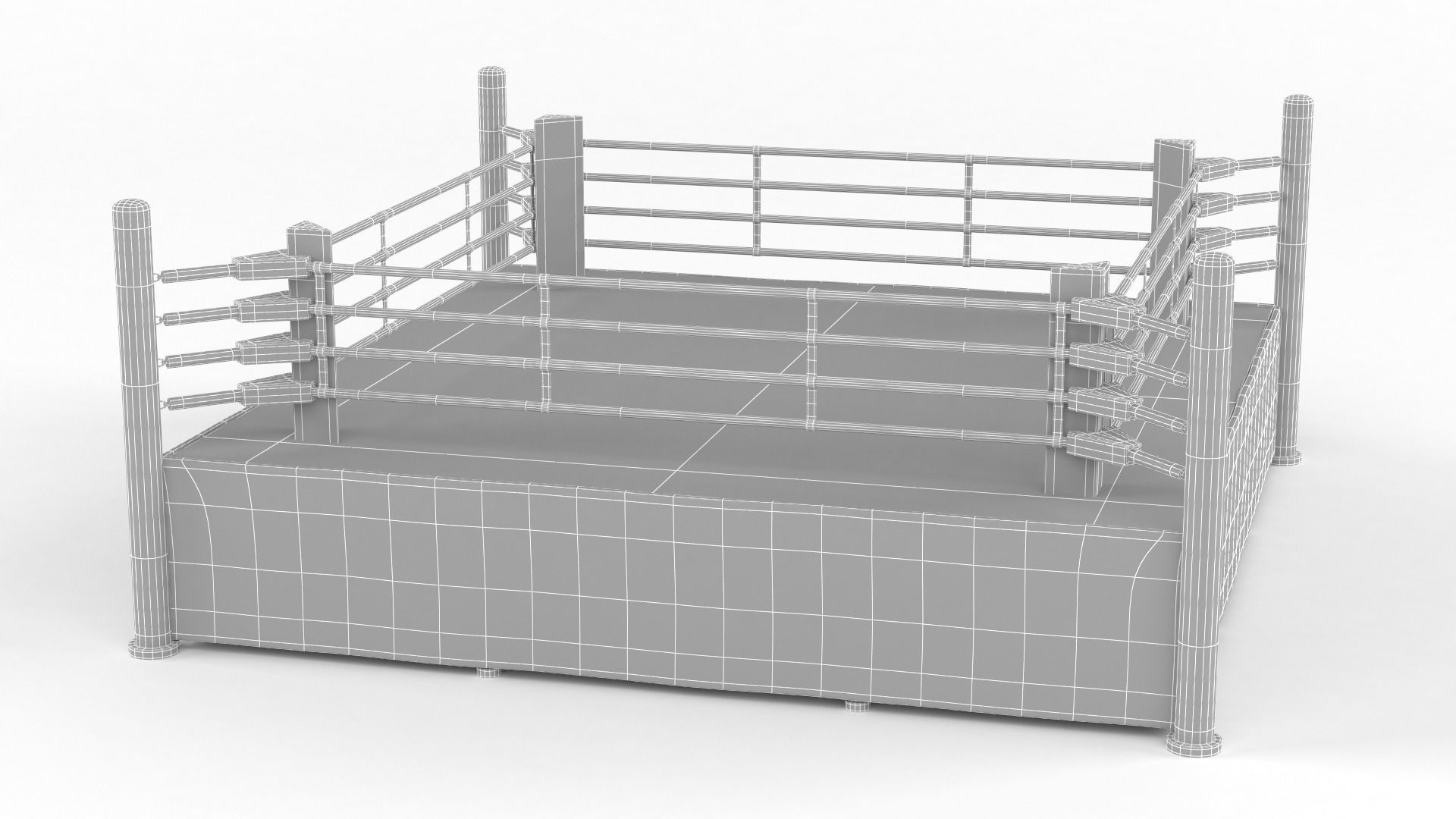 Boxing Ring 3D model_12