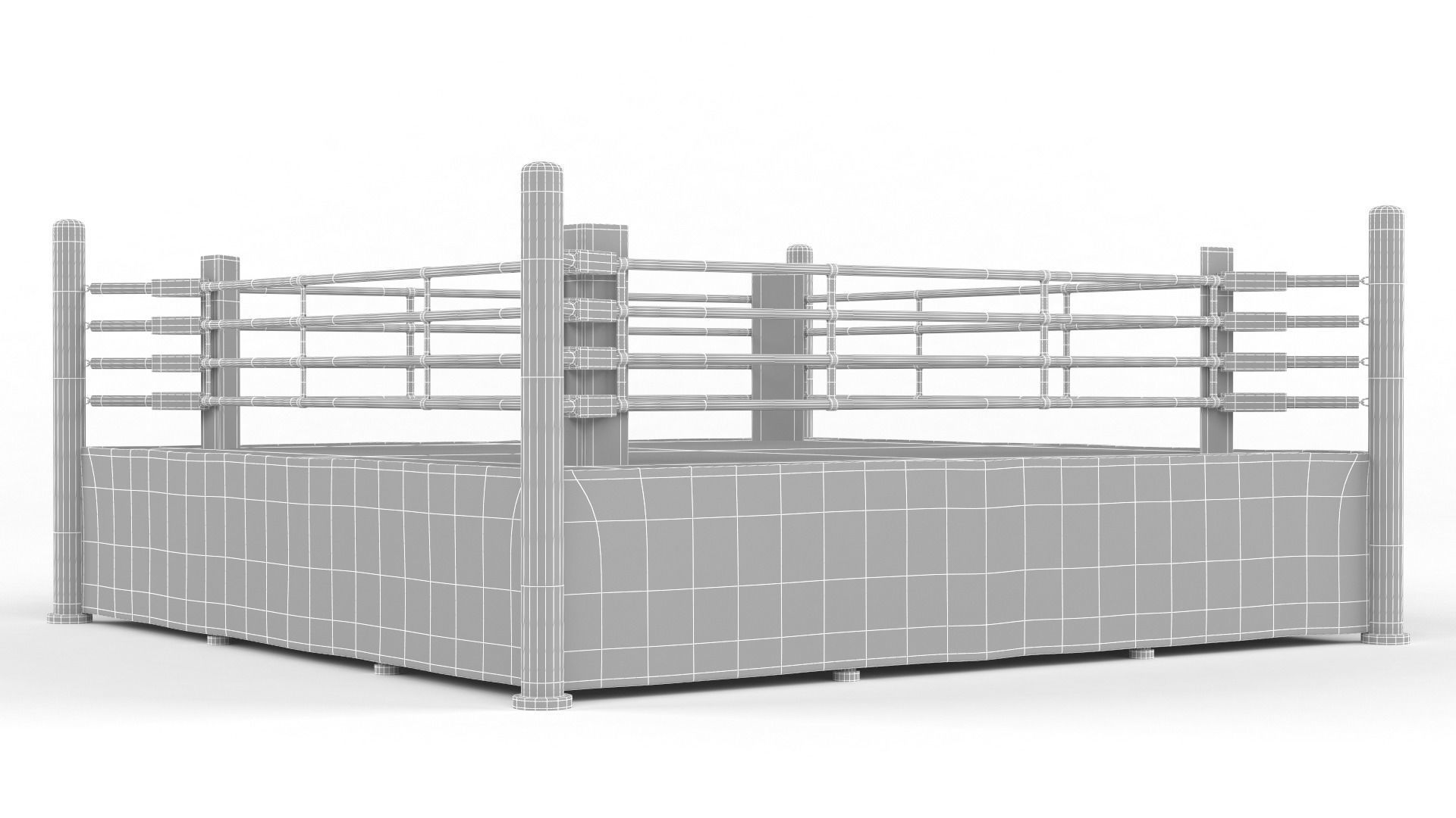 Boxing Ring 3D model_11