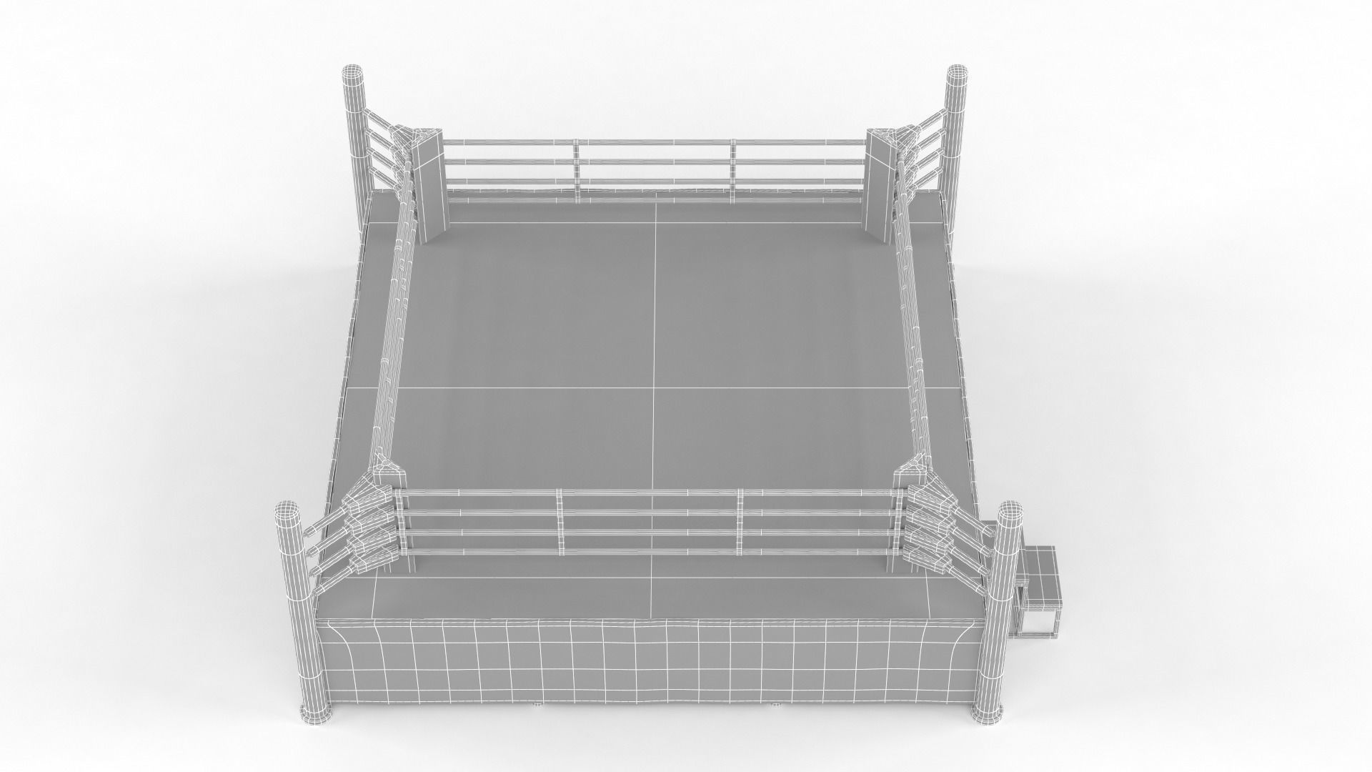 Boxing Ring 3D model_10