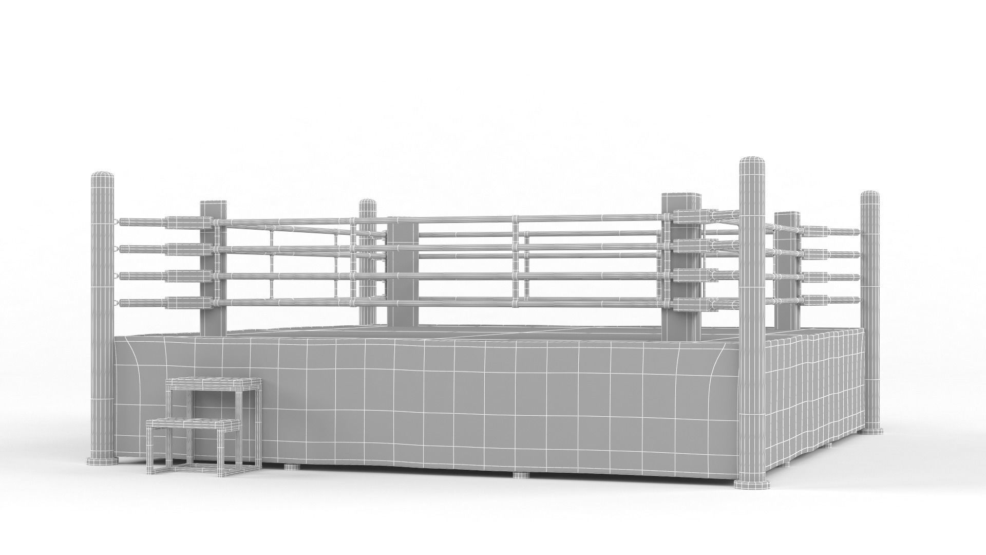 Boxing Ring 3D model_13
