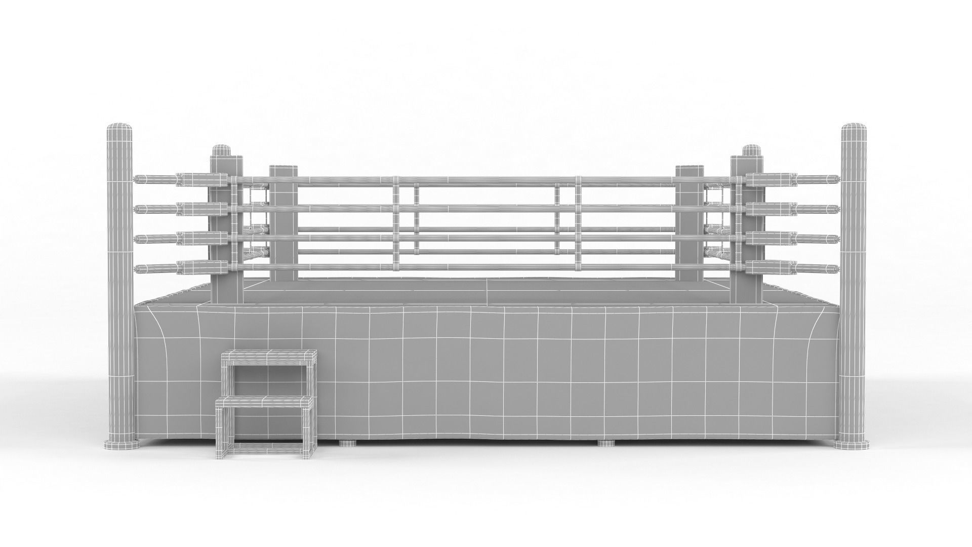 Boxing Ring 3D model_8