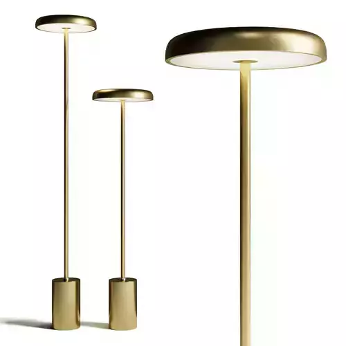 oblique floor lomp decorfine Low-poly 3D model