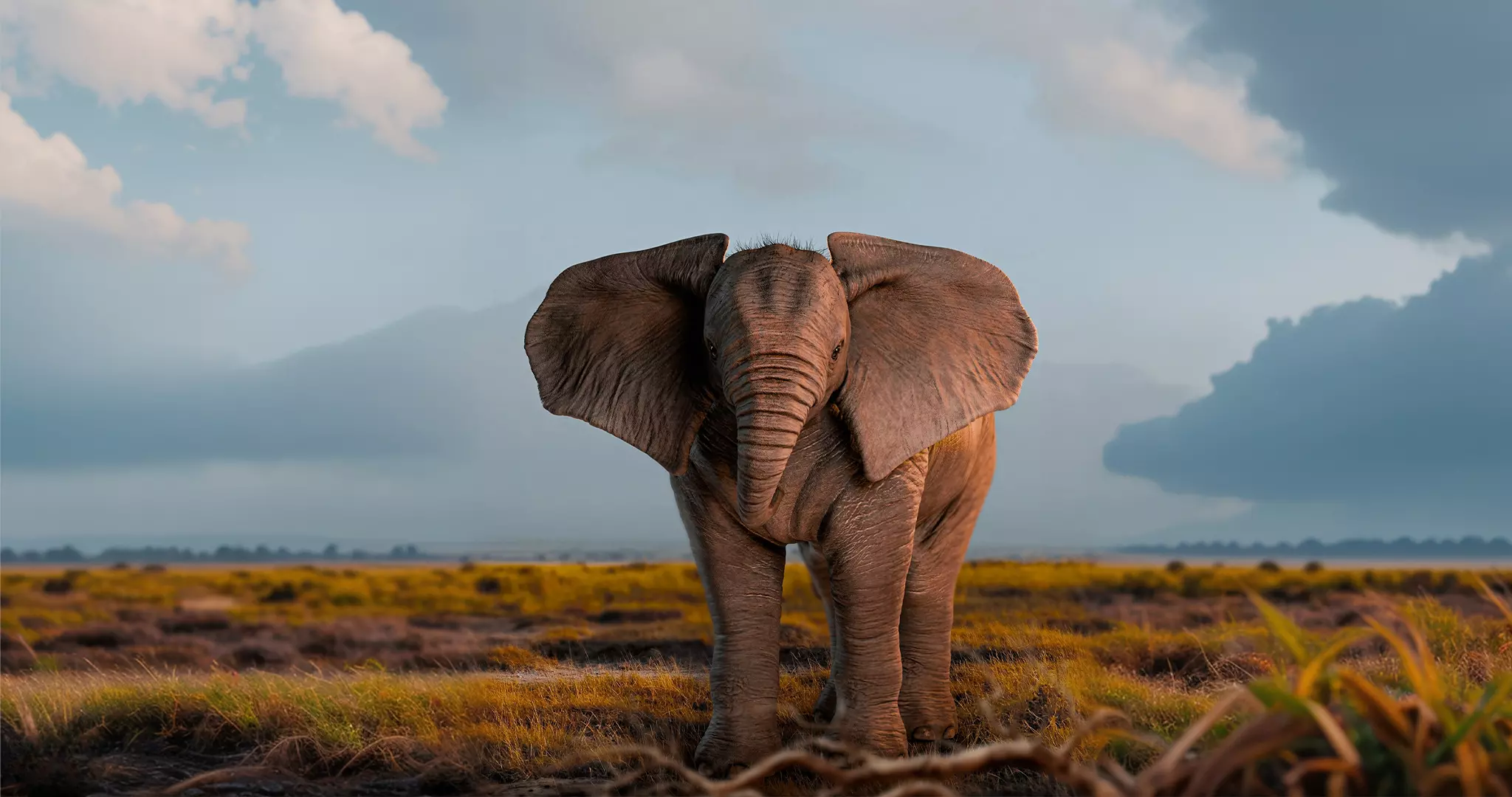 Elephant Low-poly 3D model