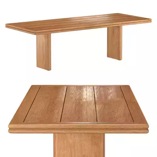 BONDI TEAK RECTANGULAR DINING TABLE 3D model