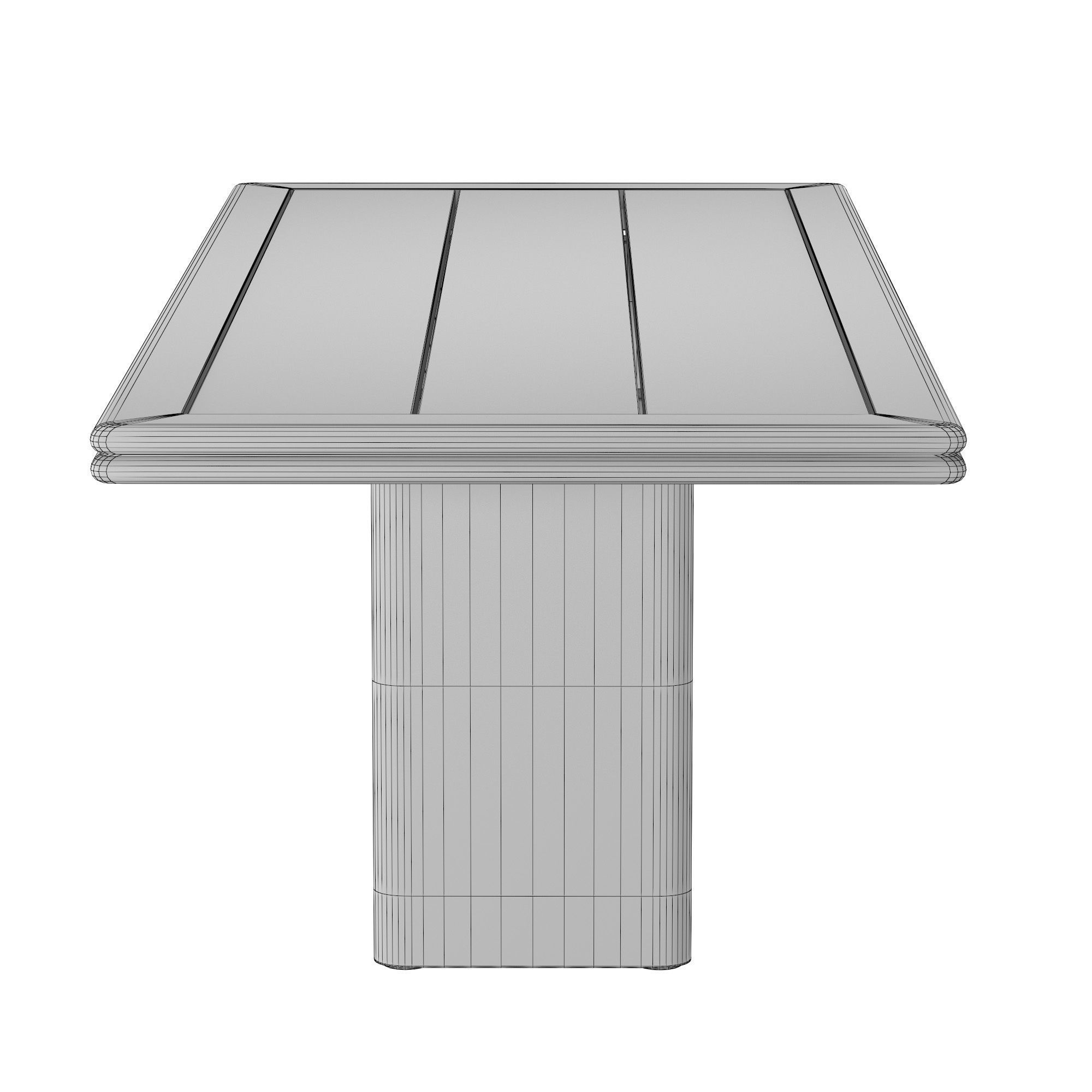 BONDI TEAK RECTANGULAR DINING TABLE 3D model_5