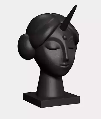womans head statue