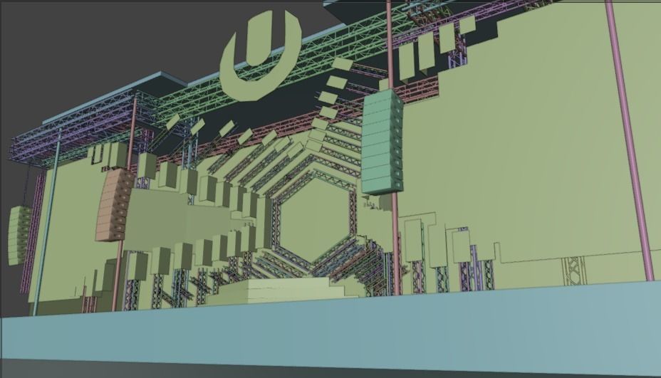 Ultra Music Festival 2018 Mainstage Ready For Mapping  3D model_8