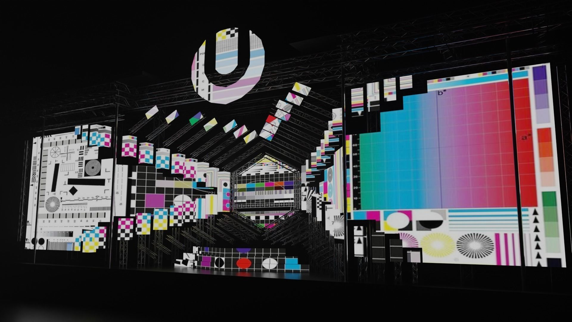 Ultra Music Festival 2018 Mainstage Ready For Mapping  3D model_1