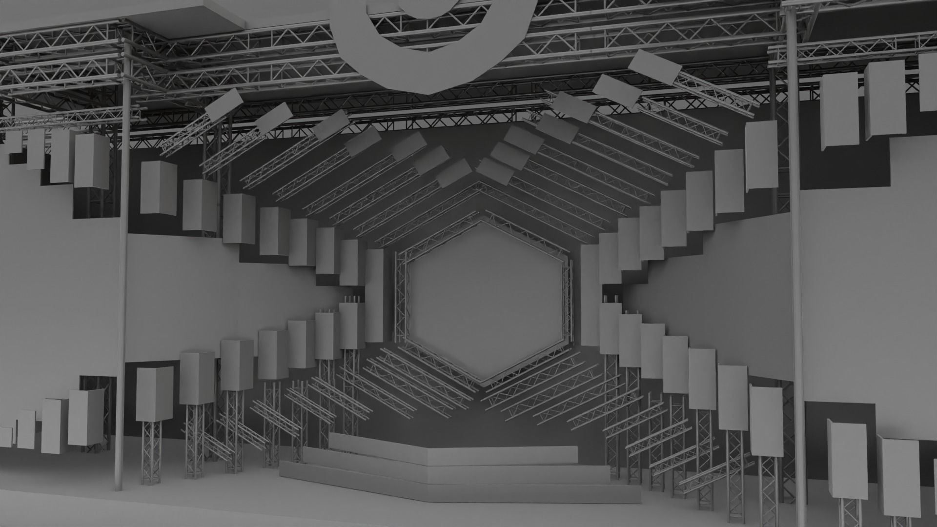 Ultra Music Festival 2018 Mainstage Ready For Mapping  3D model_4