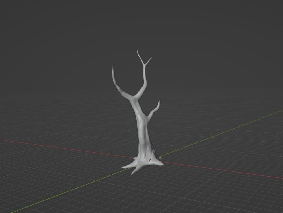 tree dry Free 3D model_1