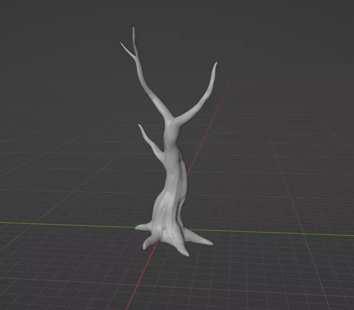 tree dry Free 3D model_0
