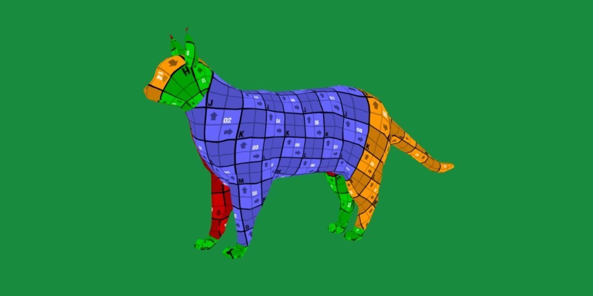 Caracal Wild Cat Low-poly 3D model_22