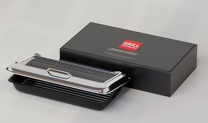 Grill Smoker Box 3D model