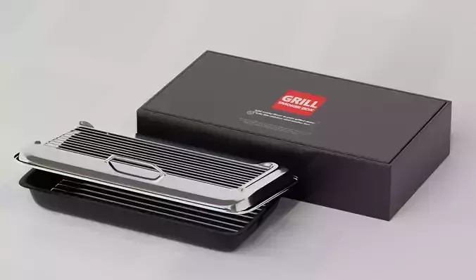 Grill Smoker Box 3D model
