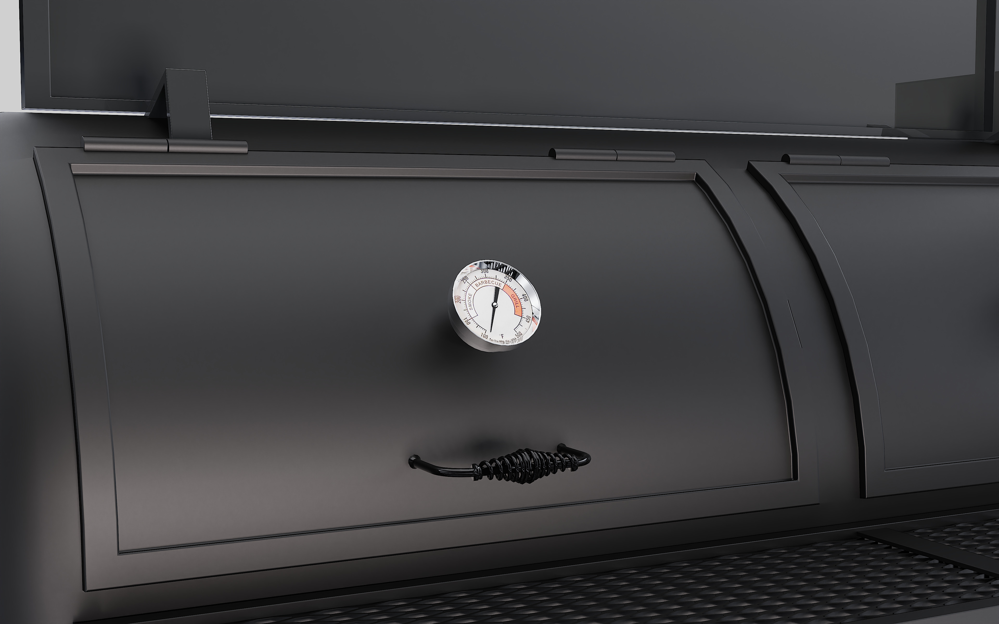 BBQ Smoker Trailer - Gorilla Trailers Low-poly 3D model_1