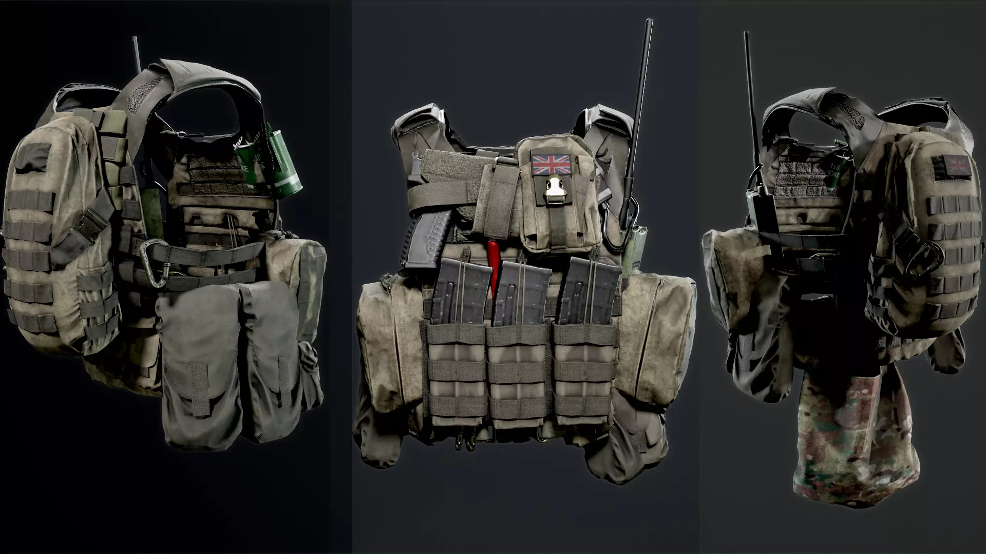 Body-Armor 3D scan Low-poly 3D model_0