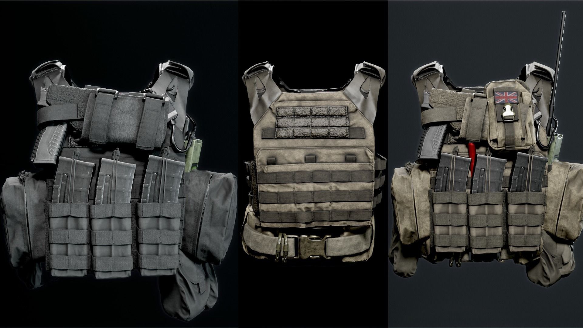 Body-Armor 3D scan Low-poly 3D model_3