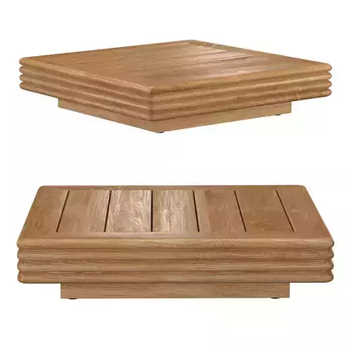 BONDI TEAK SQUARE CORNER SIDE TABLE