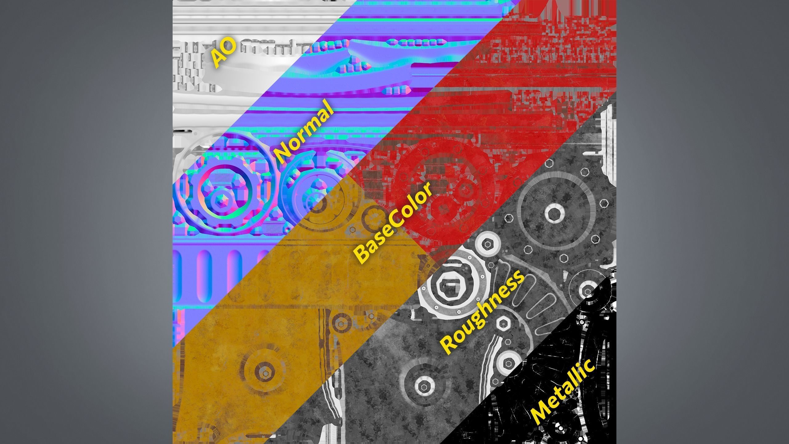 Fire Hydrant Low-poly 3D model_9