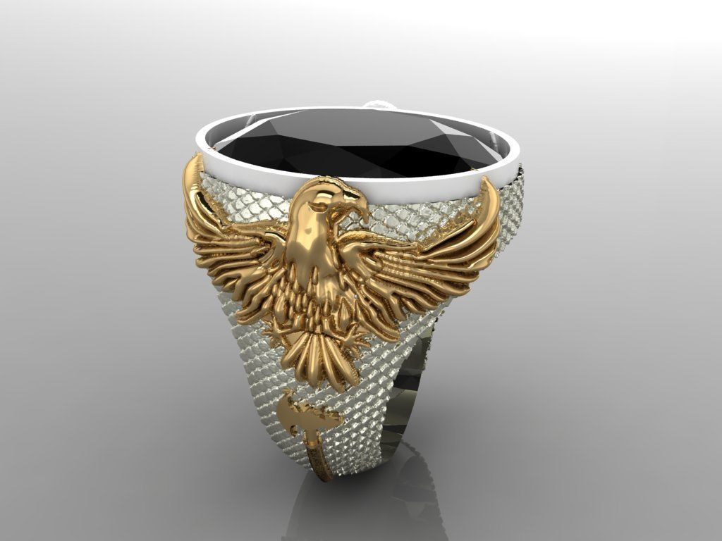 Eagle Ring 332 3D print model_1