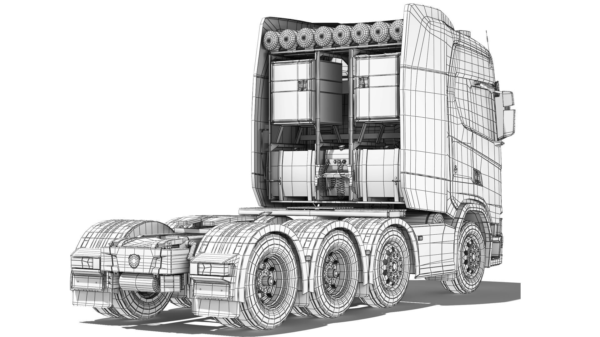 Truck R730 8X4 2020 3D model_9