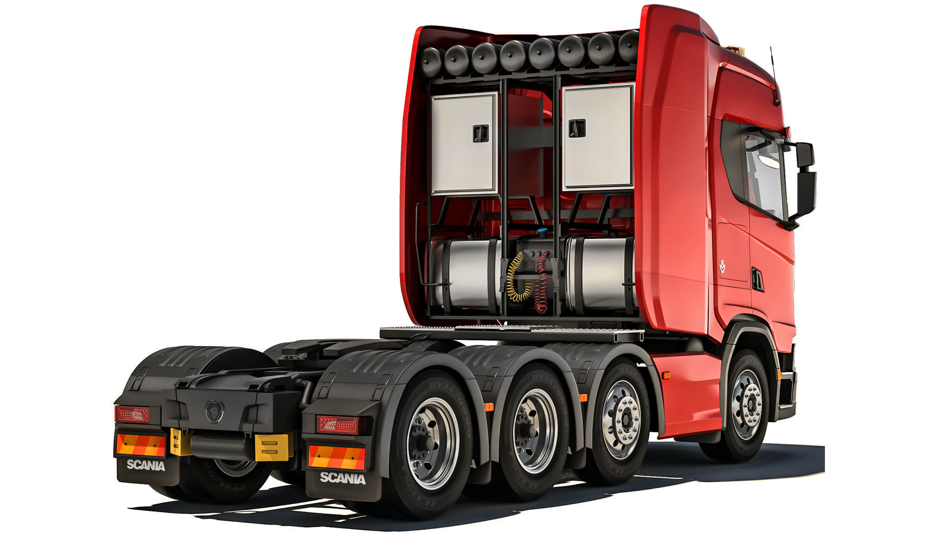 Truck R730 8X4 2020 3D model_4