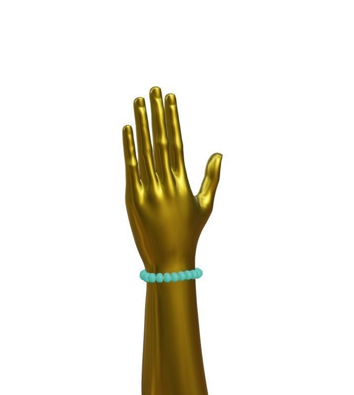 Pest control products  Mosquito Repellent Bracelets Low-poly 3D model_1