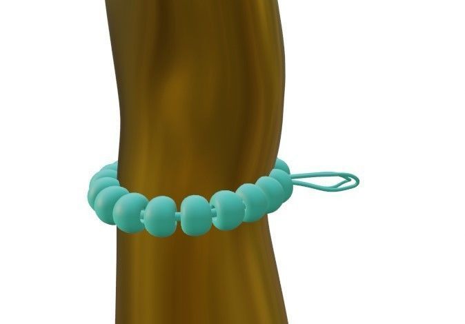 Pest control products  Mosquito Repellent Bracelets Low-poly 3D model_2