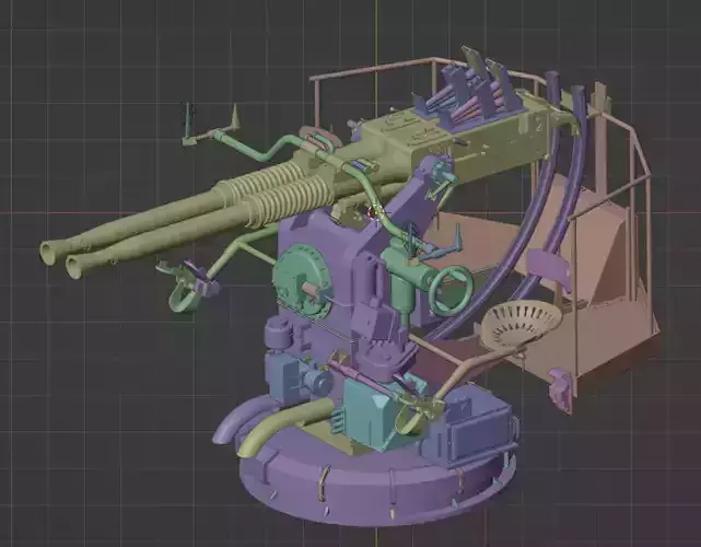 Twin 40 mm Bofors guns