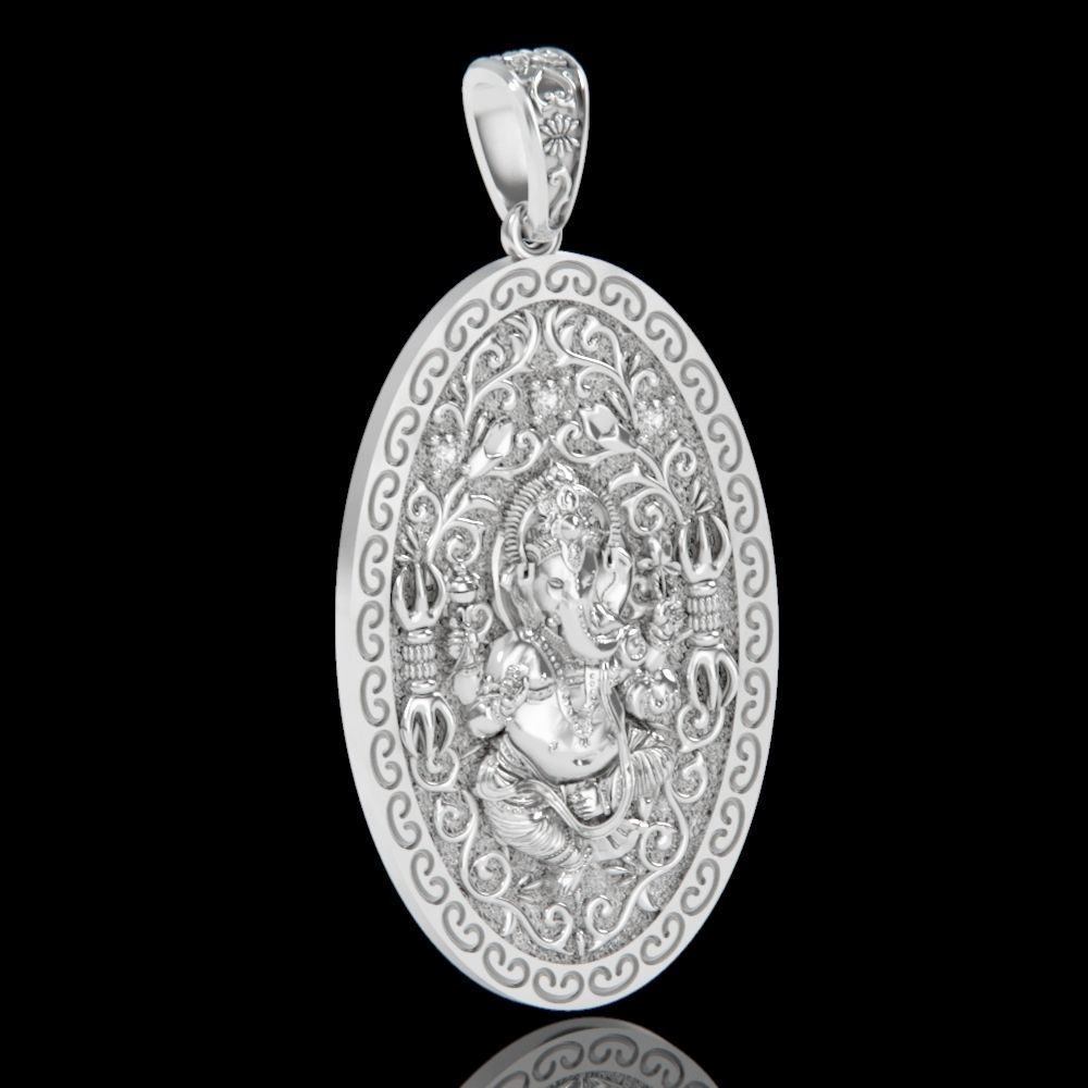  Pendant Lord Ganesh God   Hindu Elephant 1113 3D print model_49