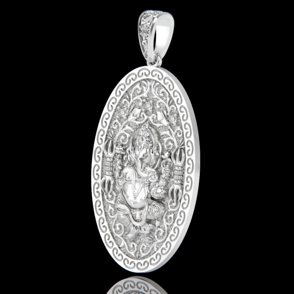  Pendant Lord Ganesh God   Hindu Elephant 1113 3D print model_50