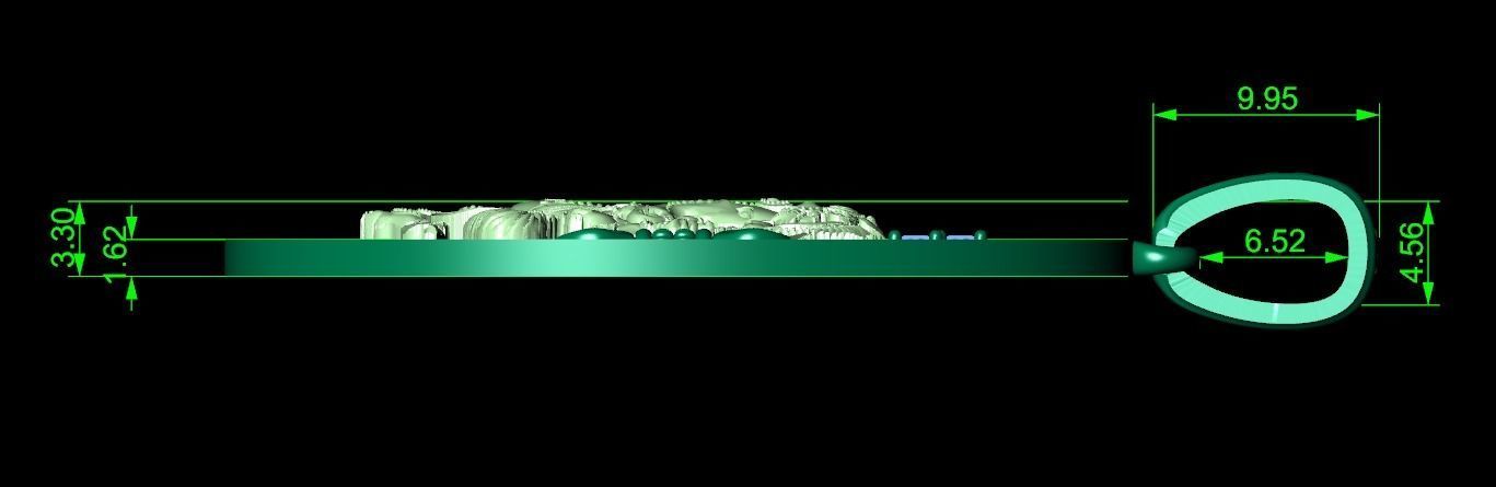  Pendant Lord Ganesh God   Hindu Elephant 1113 3D print model_10