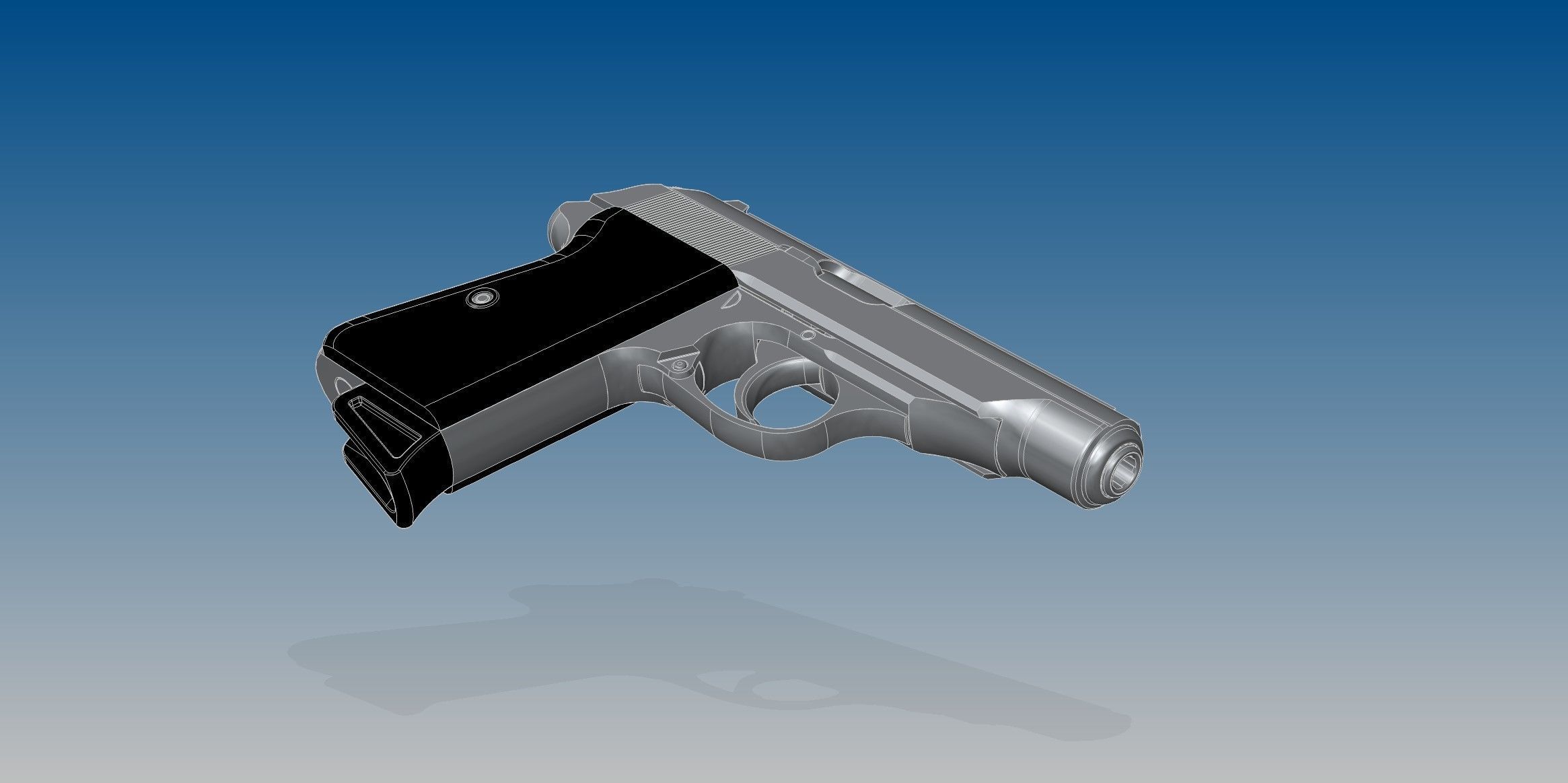 Walther PP 3D model_6