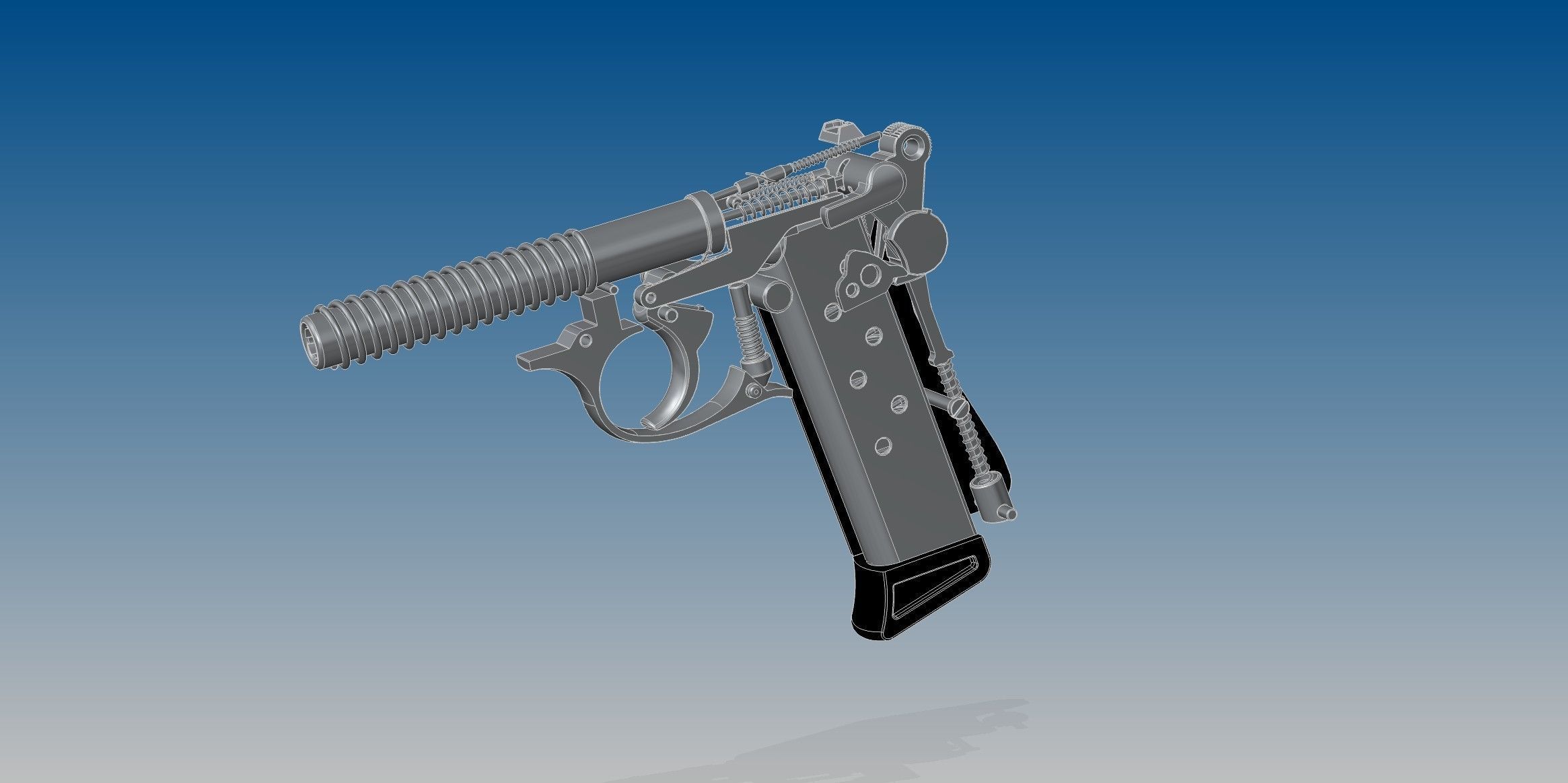 Walther PP 3D model_9