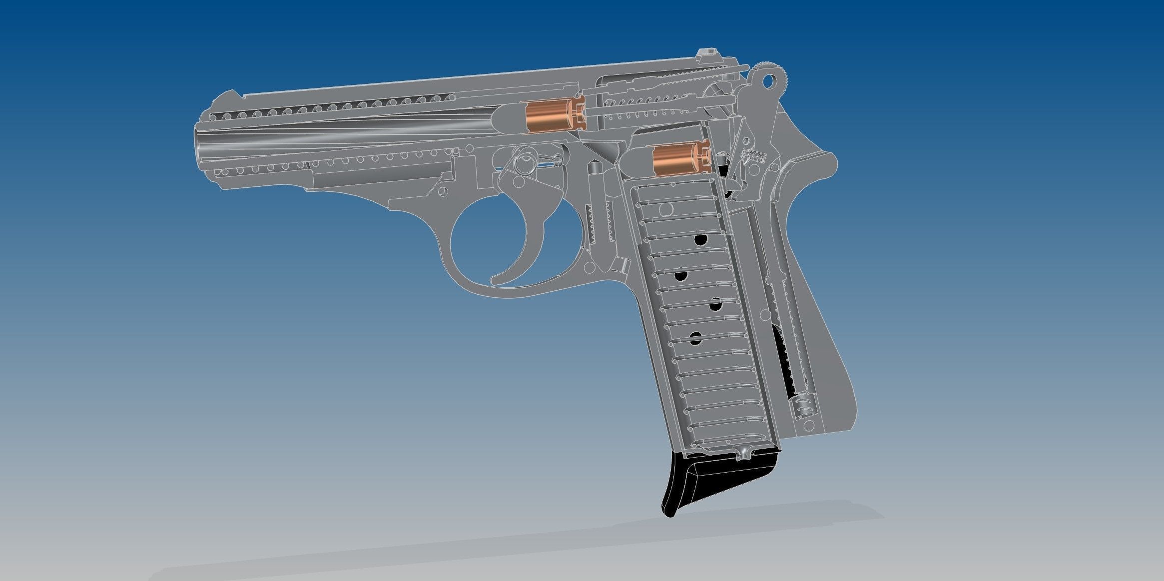 Walther PP 3D model_12