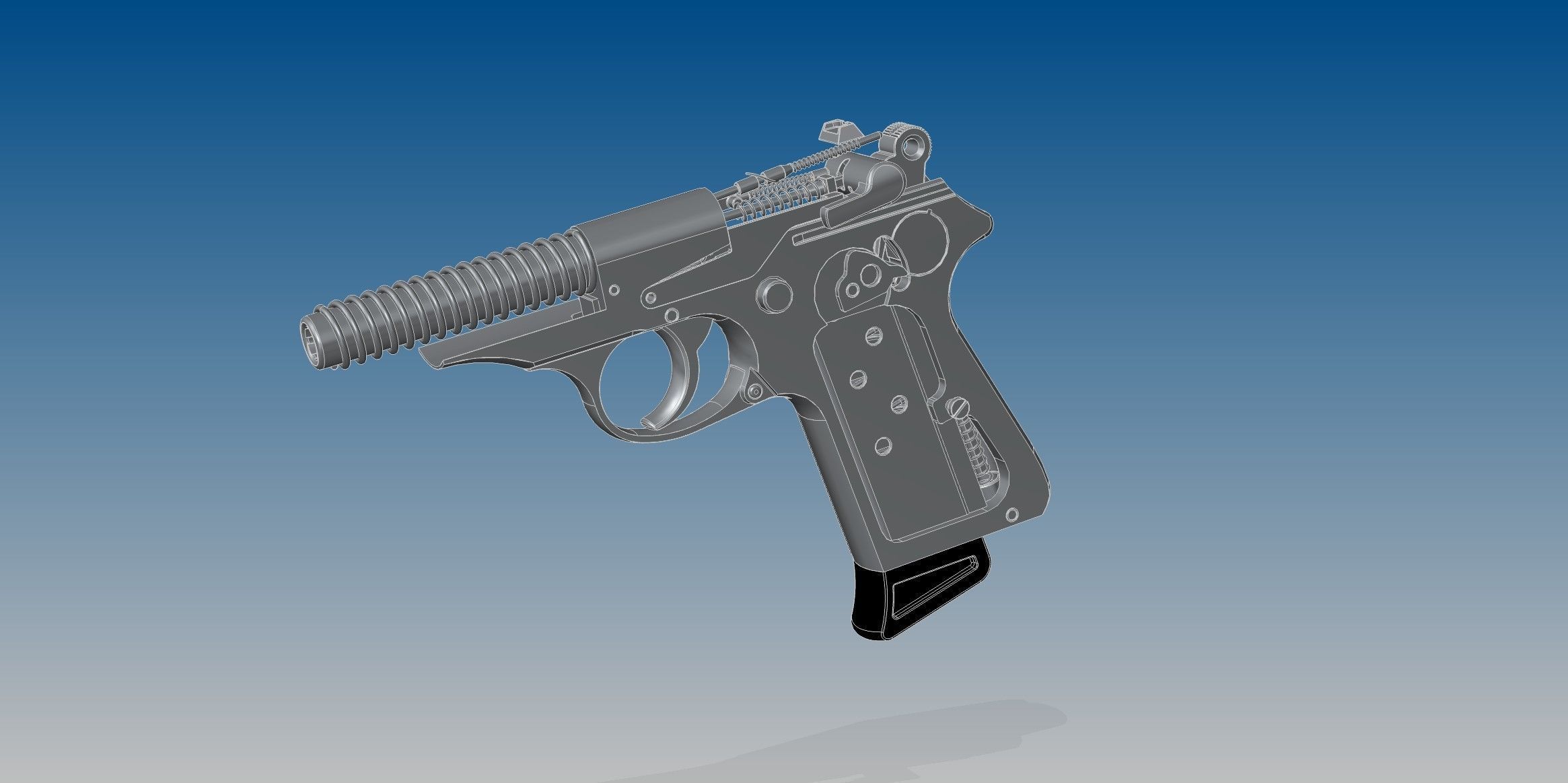 Walther PP 3D model_8