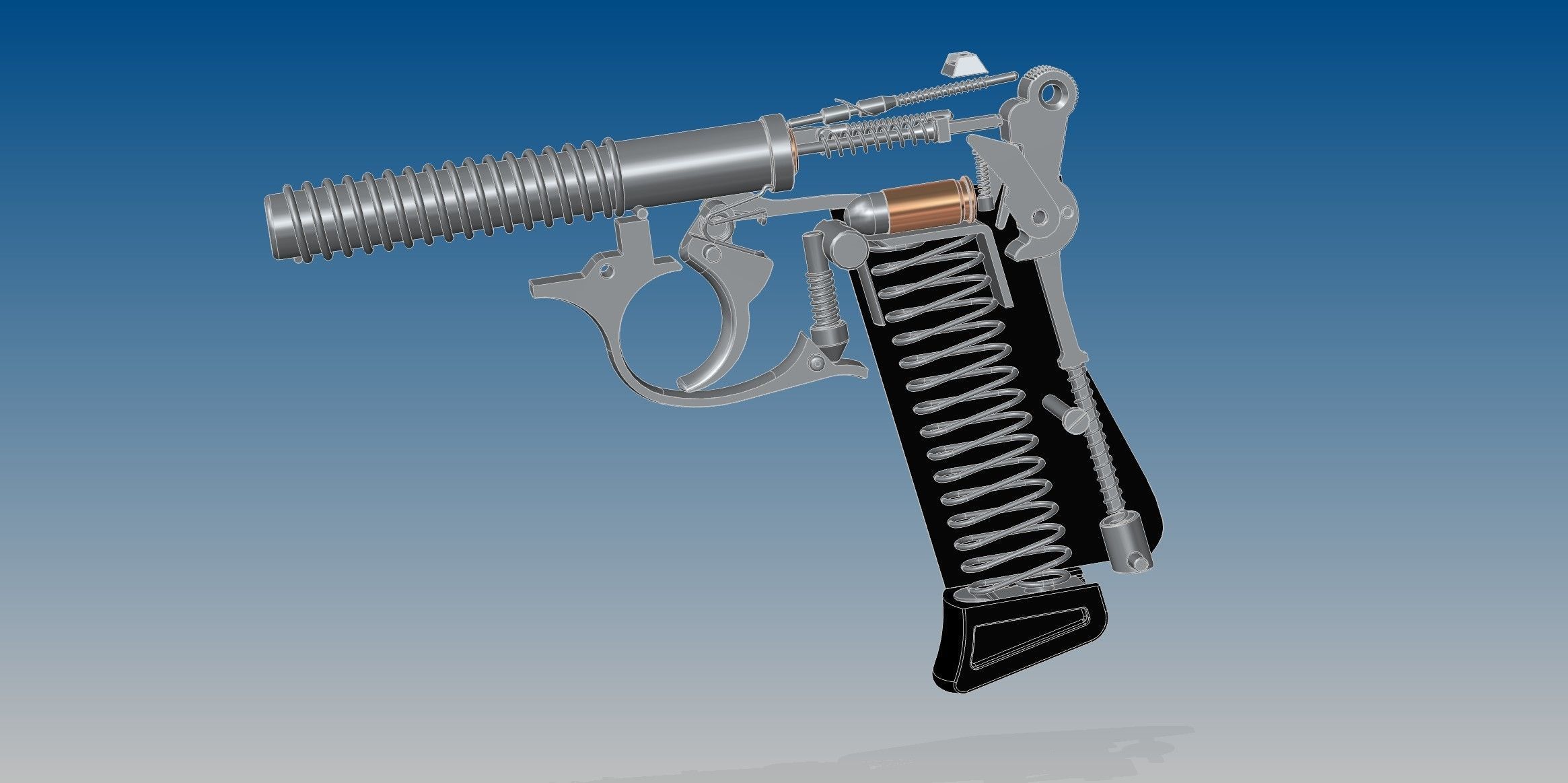 Walther PP 3D model_11