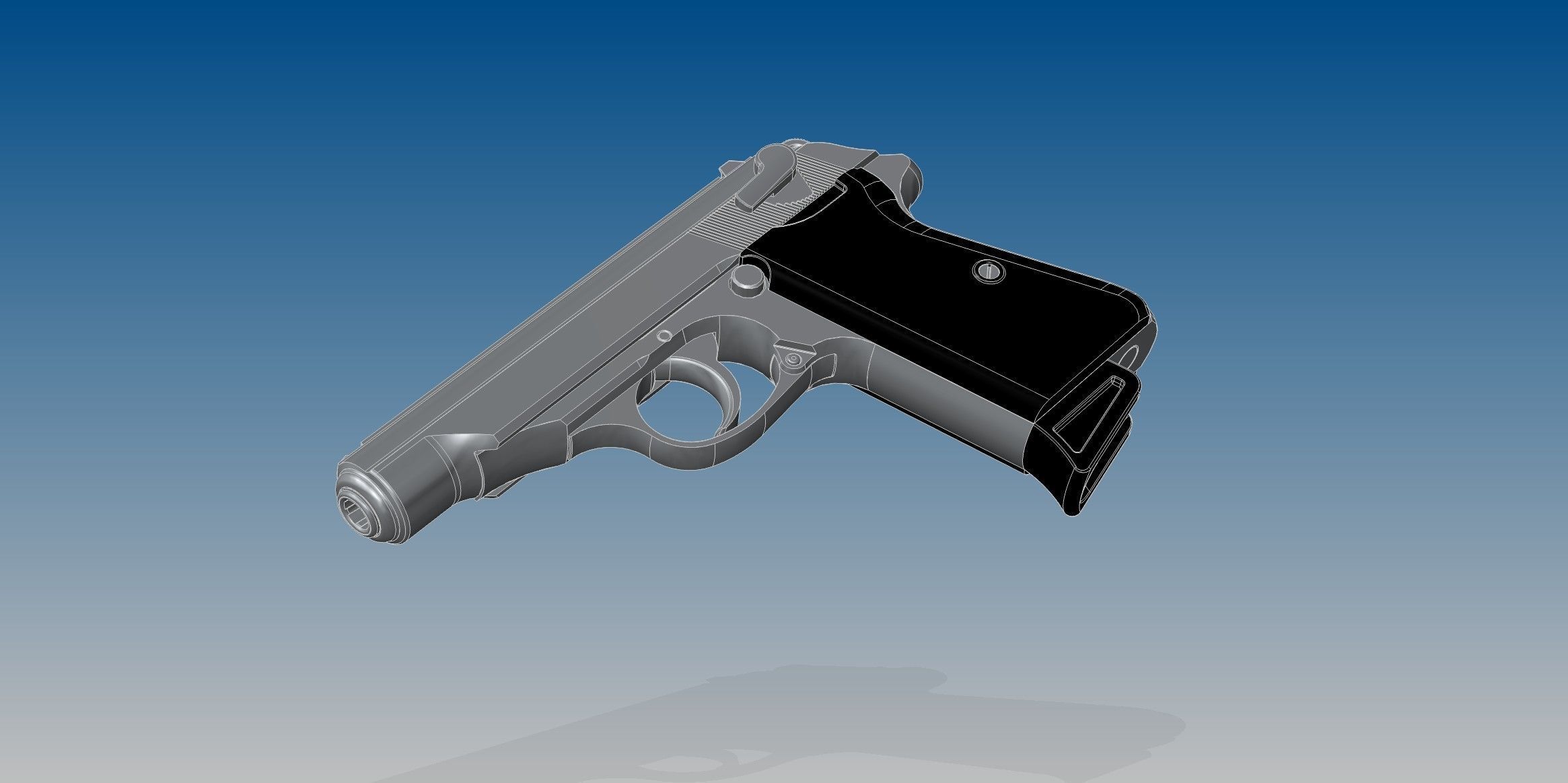 Walther PP 3D model_2