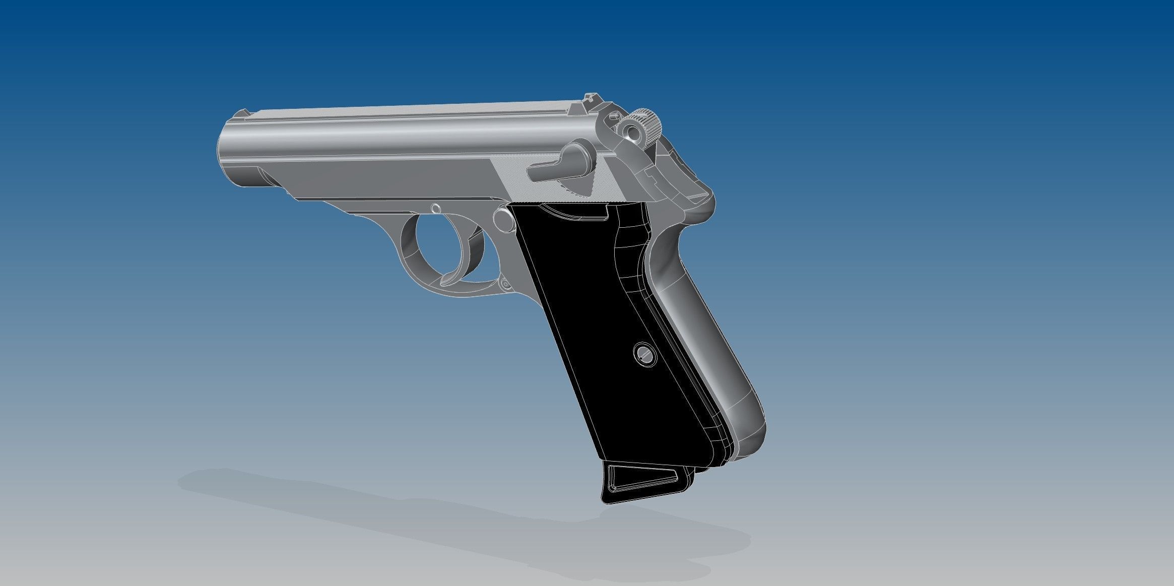 Walther PP 3D model_3