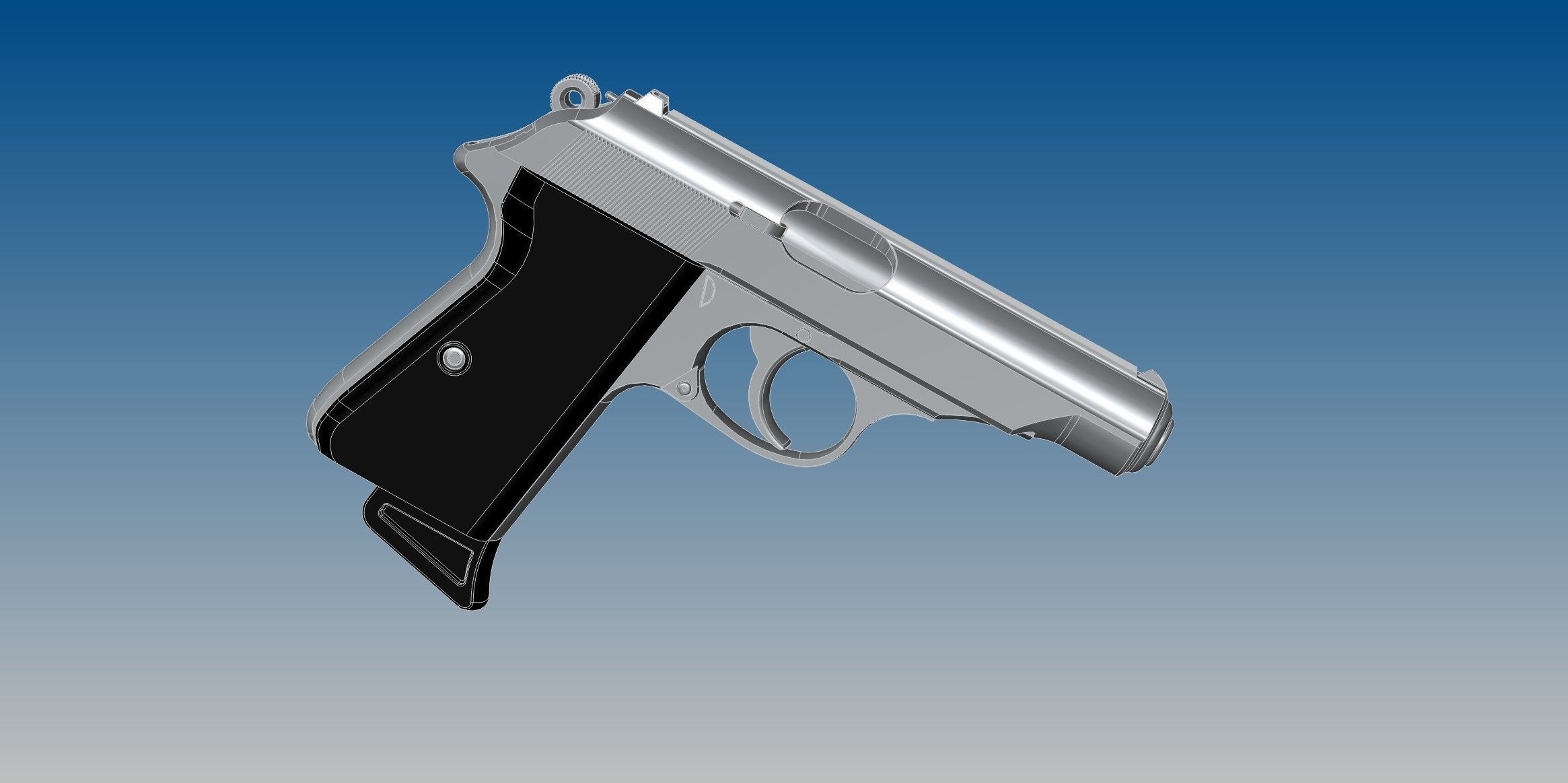 Walther PP 3D model_5