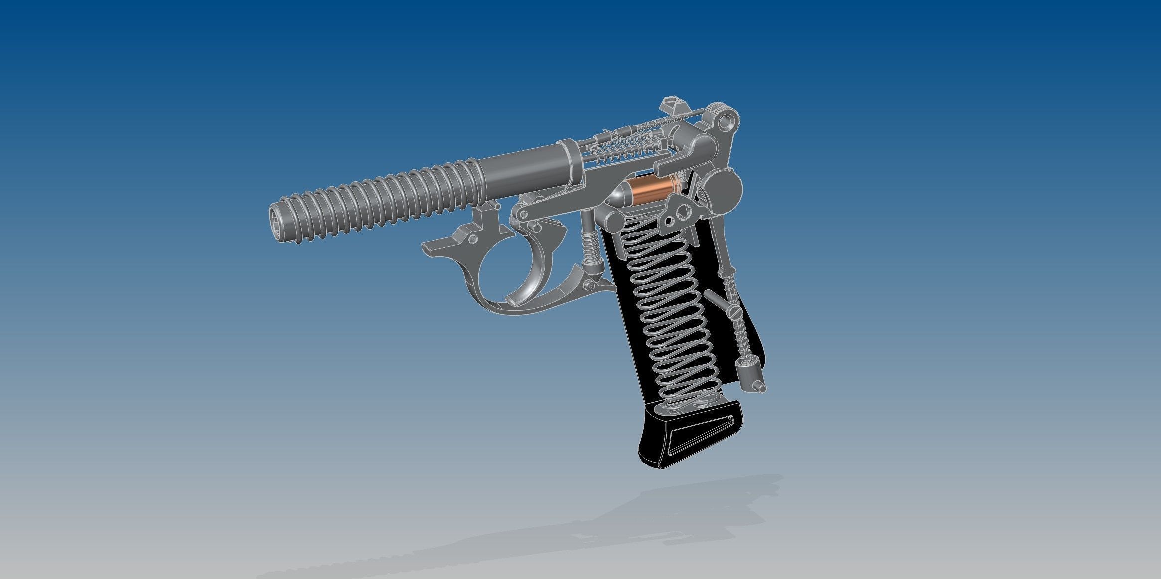 Walther PP 3D model_10