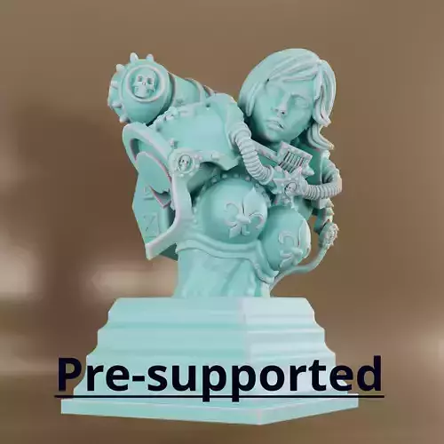 Wargaming bust of the honey  sister 3D print model