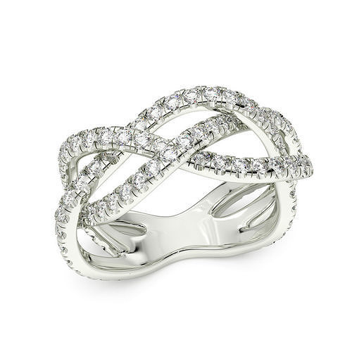Braided Ring Crossover Band with Photorealistic Renders CG009 3D print model