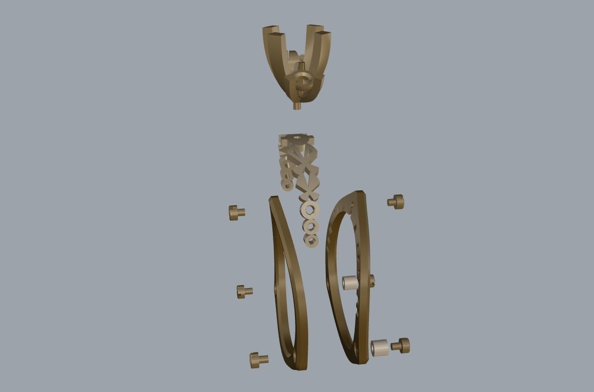 R 024 three stone ring all sizes in 2 version 3D print model_16