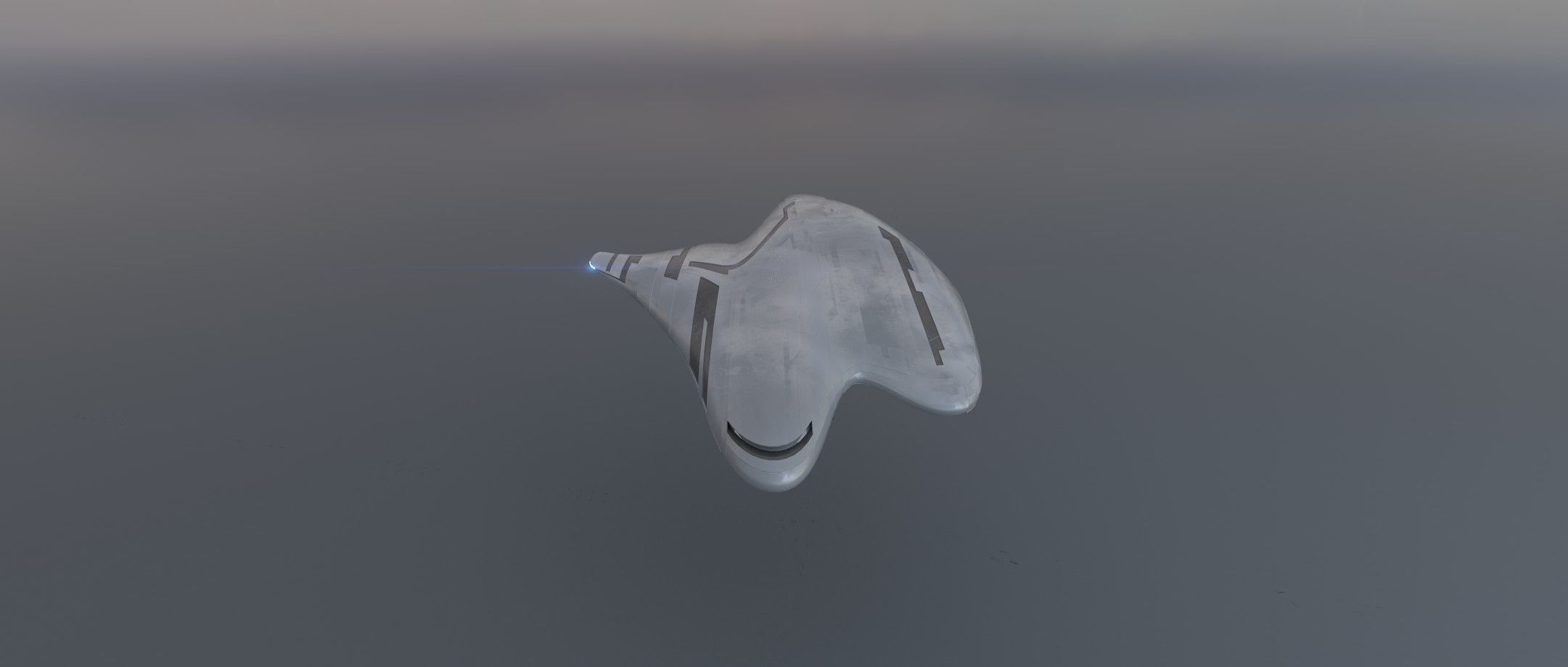 Asimetric Spaceship 3D model_11